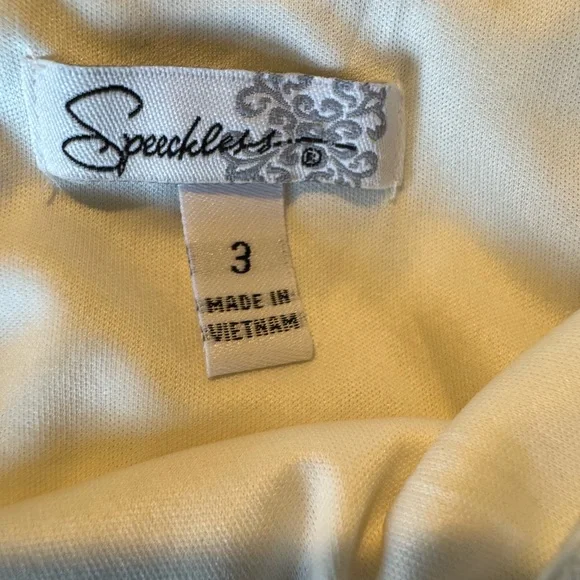 Speechless Cream Fabric - Picture 4 of 4